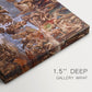 Canvas art print of a dense composition of human figures in dramatic judgment scene, highlighting texture and gallery-wrapped edges