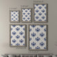 Indigo Bloom Pattern I - Premium Framed Canvas 2 Piece Set - Ready to Hang