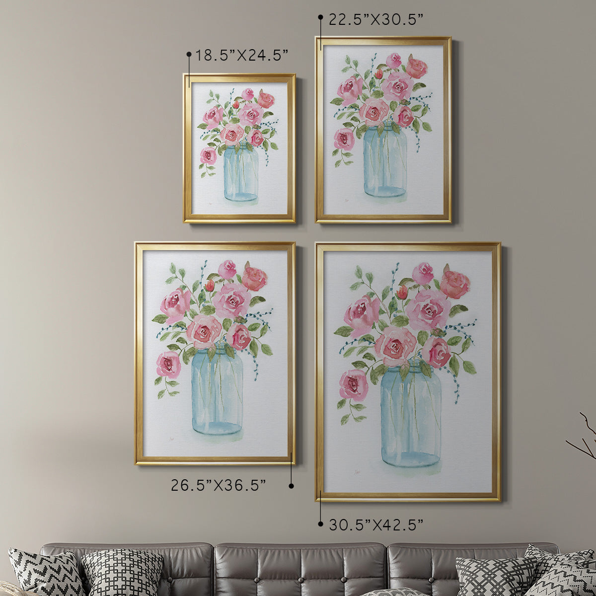 Adorable I - Modern Framed Canvas Print