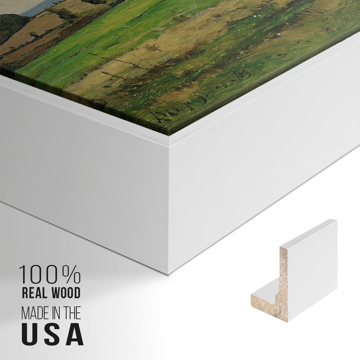 The Saulce Estate, 1869 - Floater Framed Canvas Print