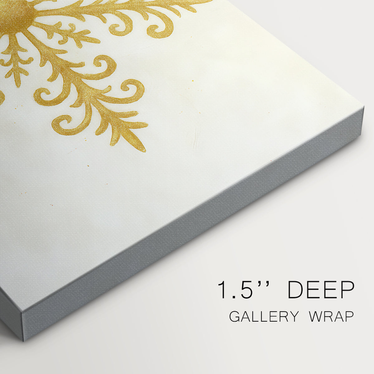 Tinsel-Gold Night Square - Canvas Art Print