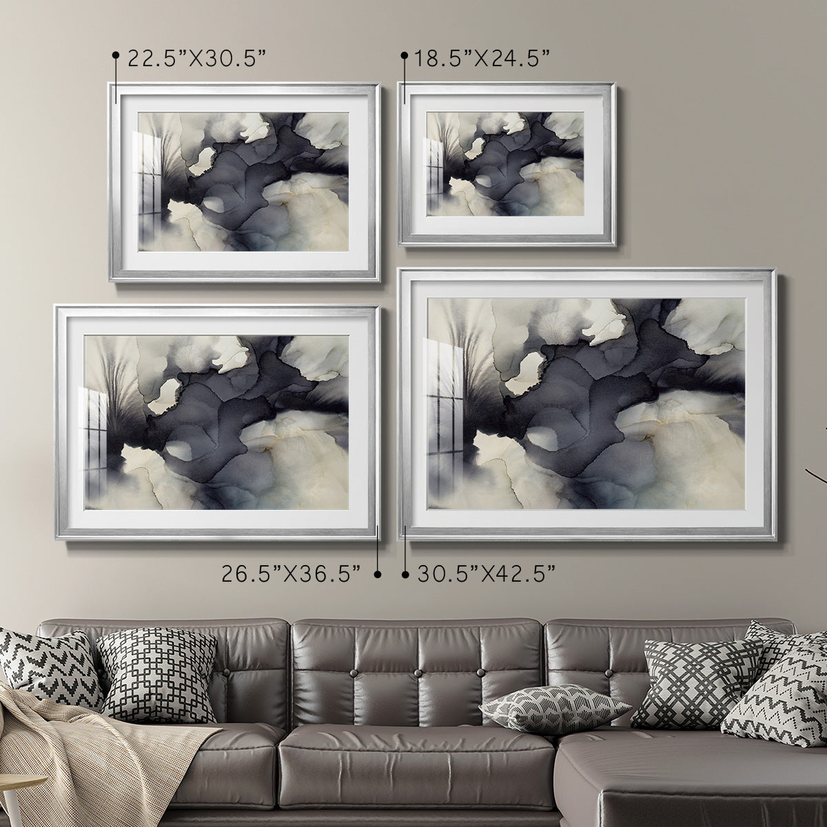 Sound & Color - Modern Framed Art Print