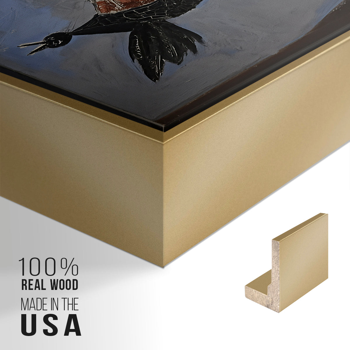 Cat Catching a Bird, 1939 - Floater Framed Canvas Print