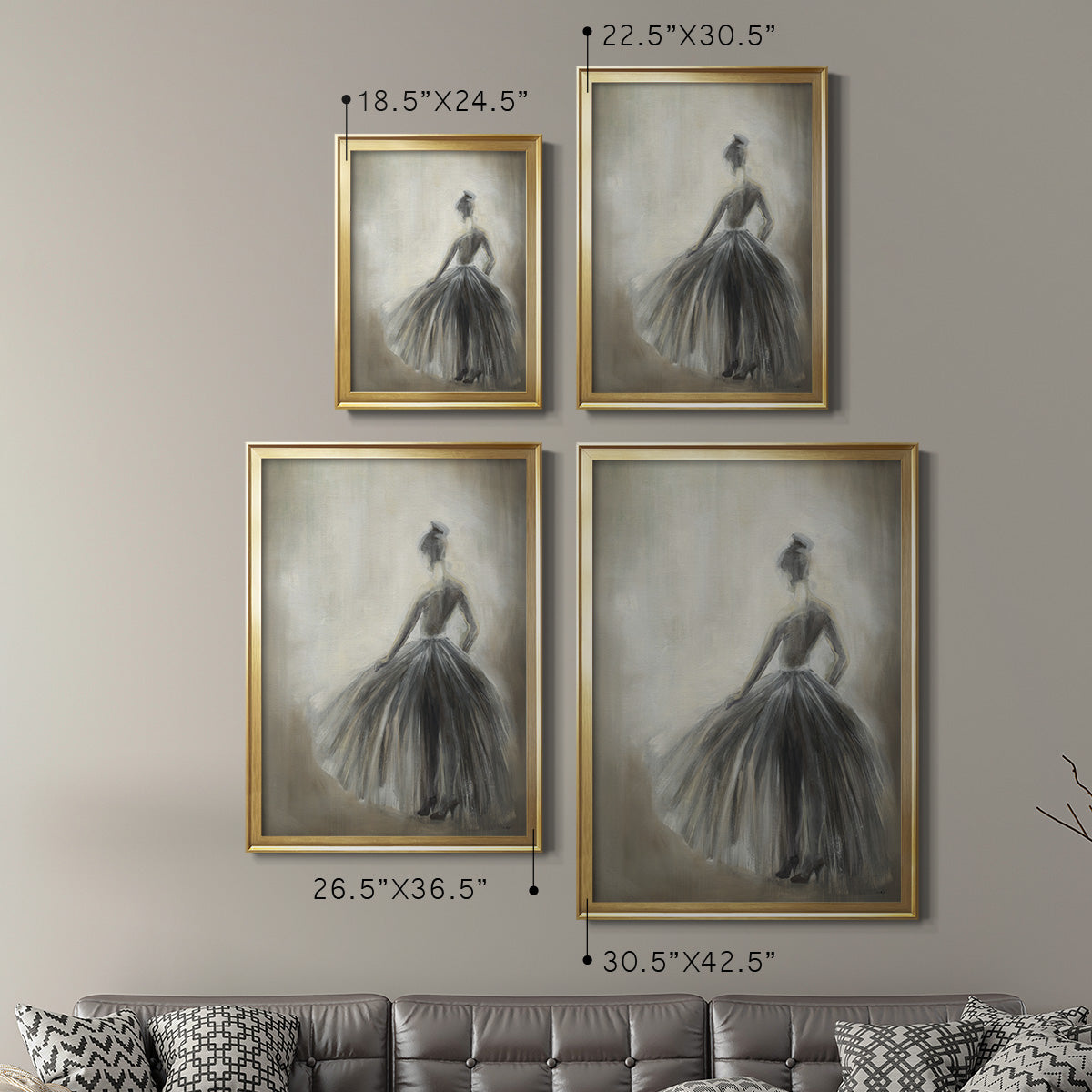 Over in the Light -  Framed Canvas Print