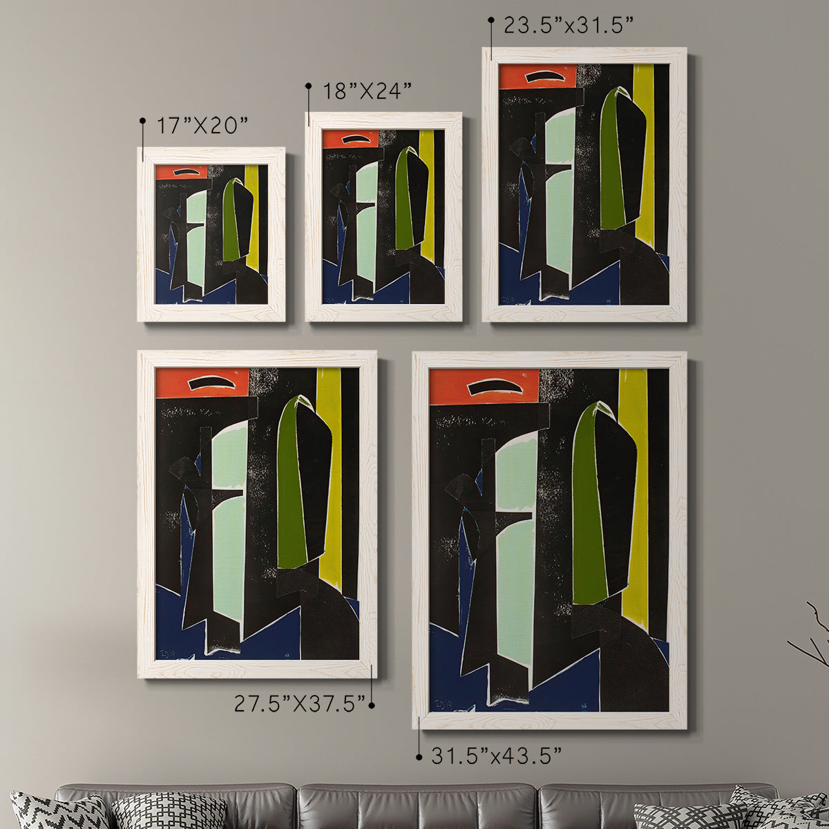 Spanish Arches - Premium Framed Canvas 2 Piece Set - Ready to Hang