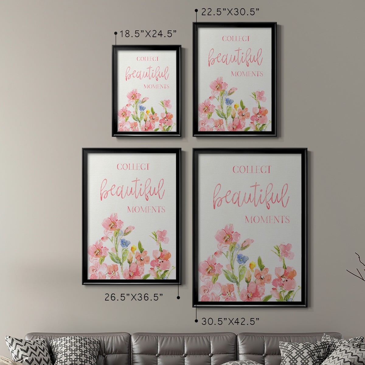 Beautiful Moments - Modern Framed Canvas Print