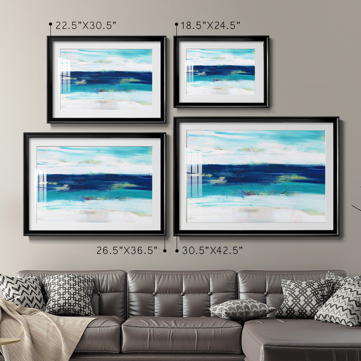 Above Us Only Sky - Modern Framed Art Print