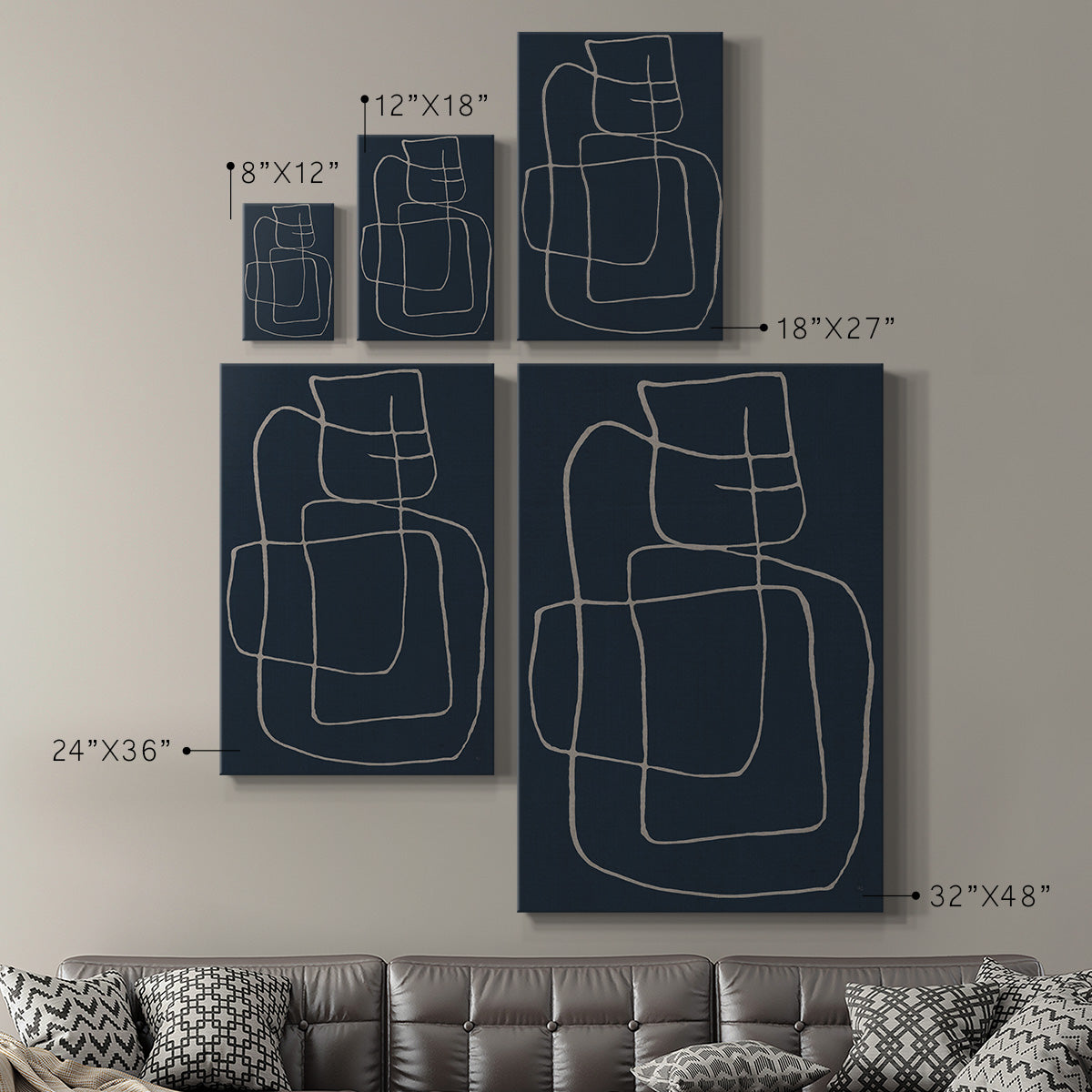 Shapes and Night Sky II - Canvas Art Print