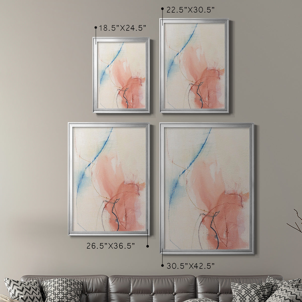 Barxan II - Modern Framed Canvas Print
