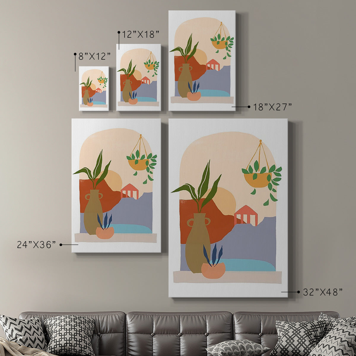 Paper Scene II - Canvas Art Print