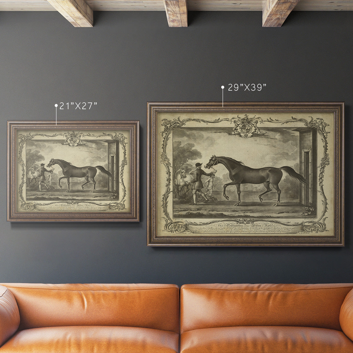 Distinguished Horses IV Premium Framed Canvas- Ready to Hang