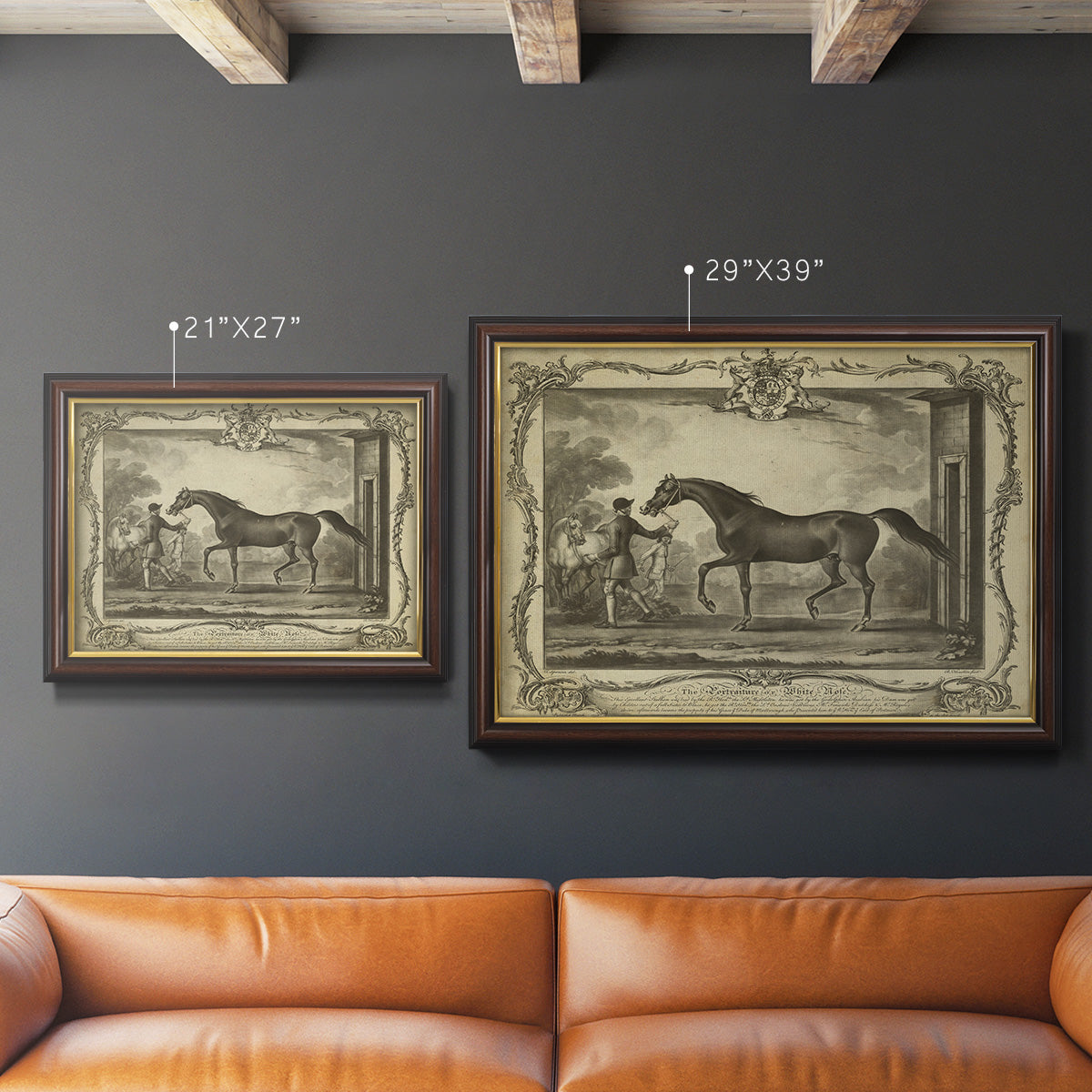 Distinguished Horses IV Premium Framed Canvas- Ready to Hang