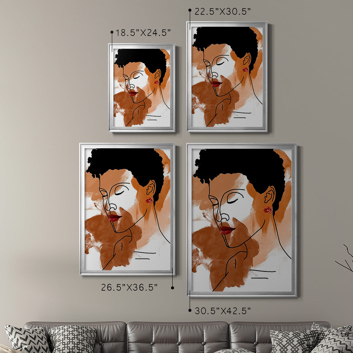 Phenomal Women III - Modern Framed Canvas Print