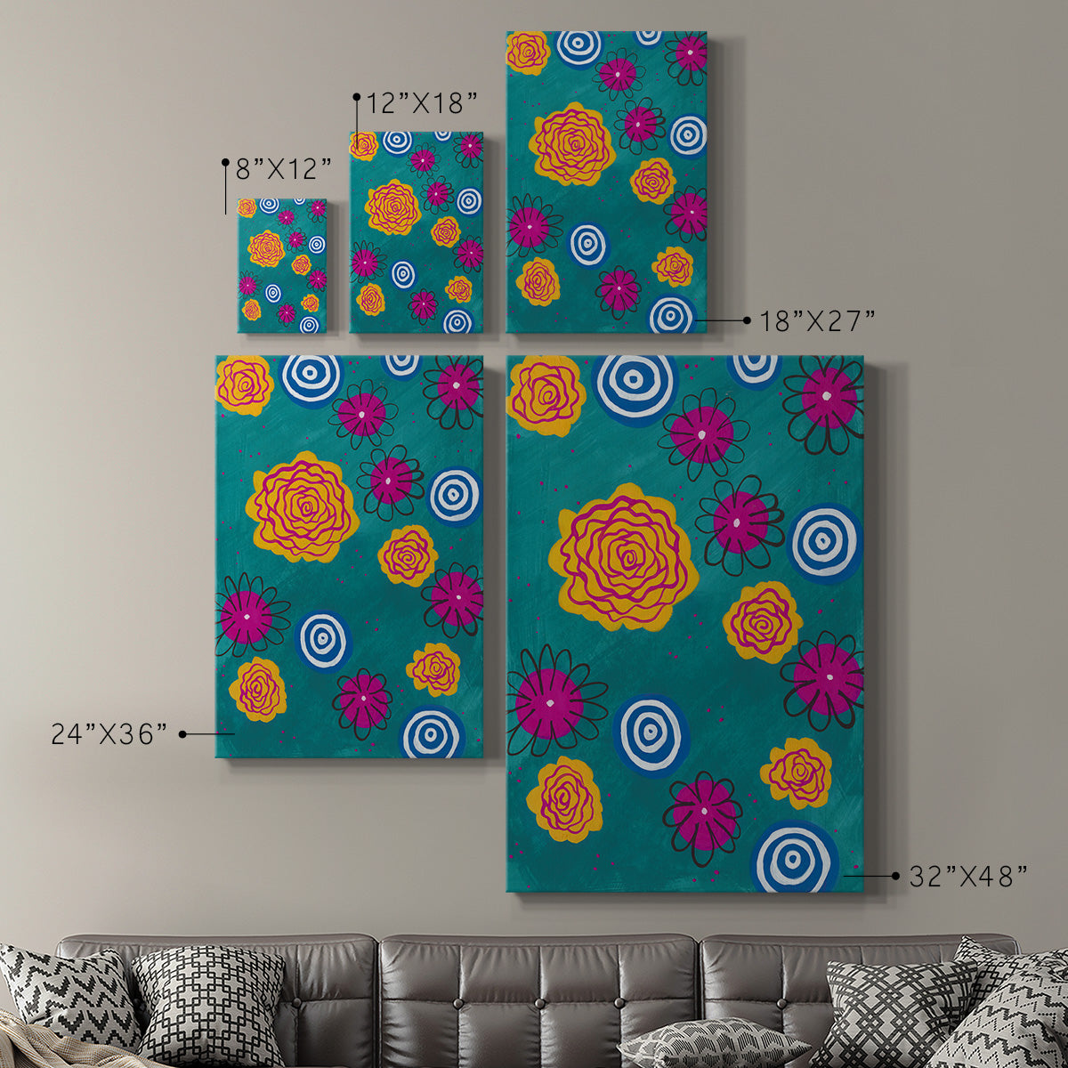 Flower Pop I - Canvas Art Print