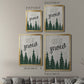 Let It Snow Forest - Modern Framed Canvas Print