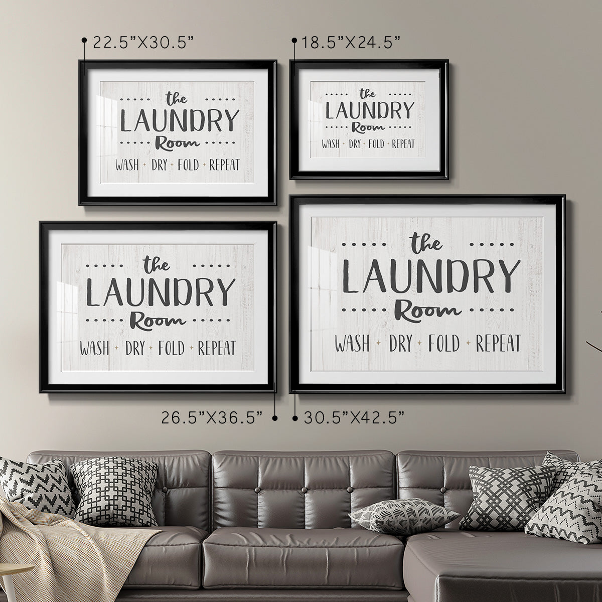 The Laundry Room - Modern Framed Art Print