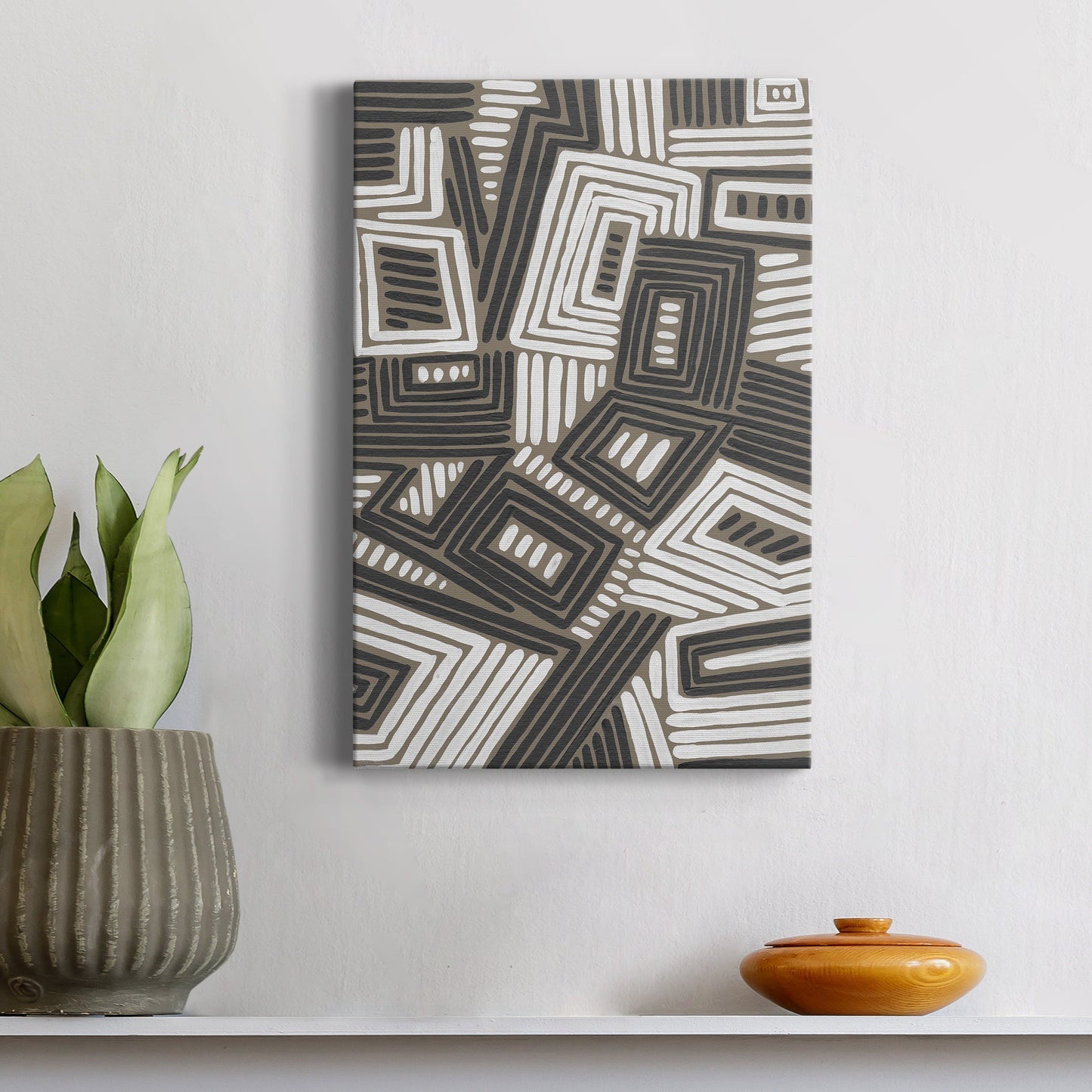 Abstract Maze IV Premium Gallery Wrapped Canvas - Ready to Hang