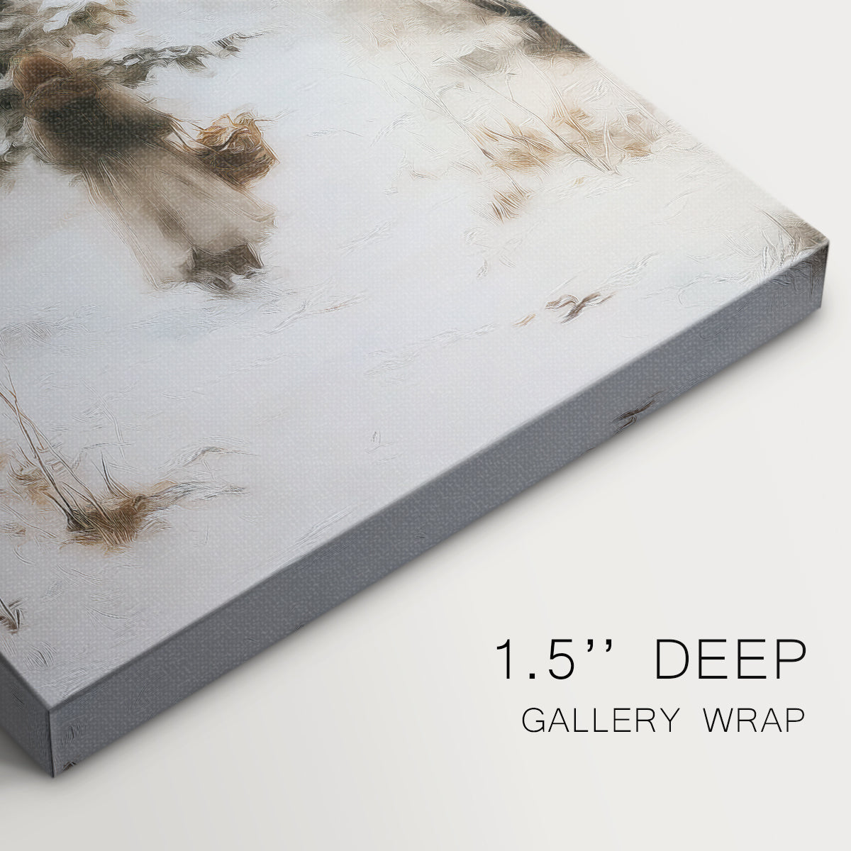 Frostlit Snow at Dusk - Canvas Art Print