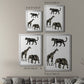 Ornamental Safari Animals III - Modern Framed Canvas Print