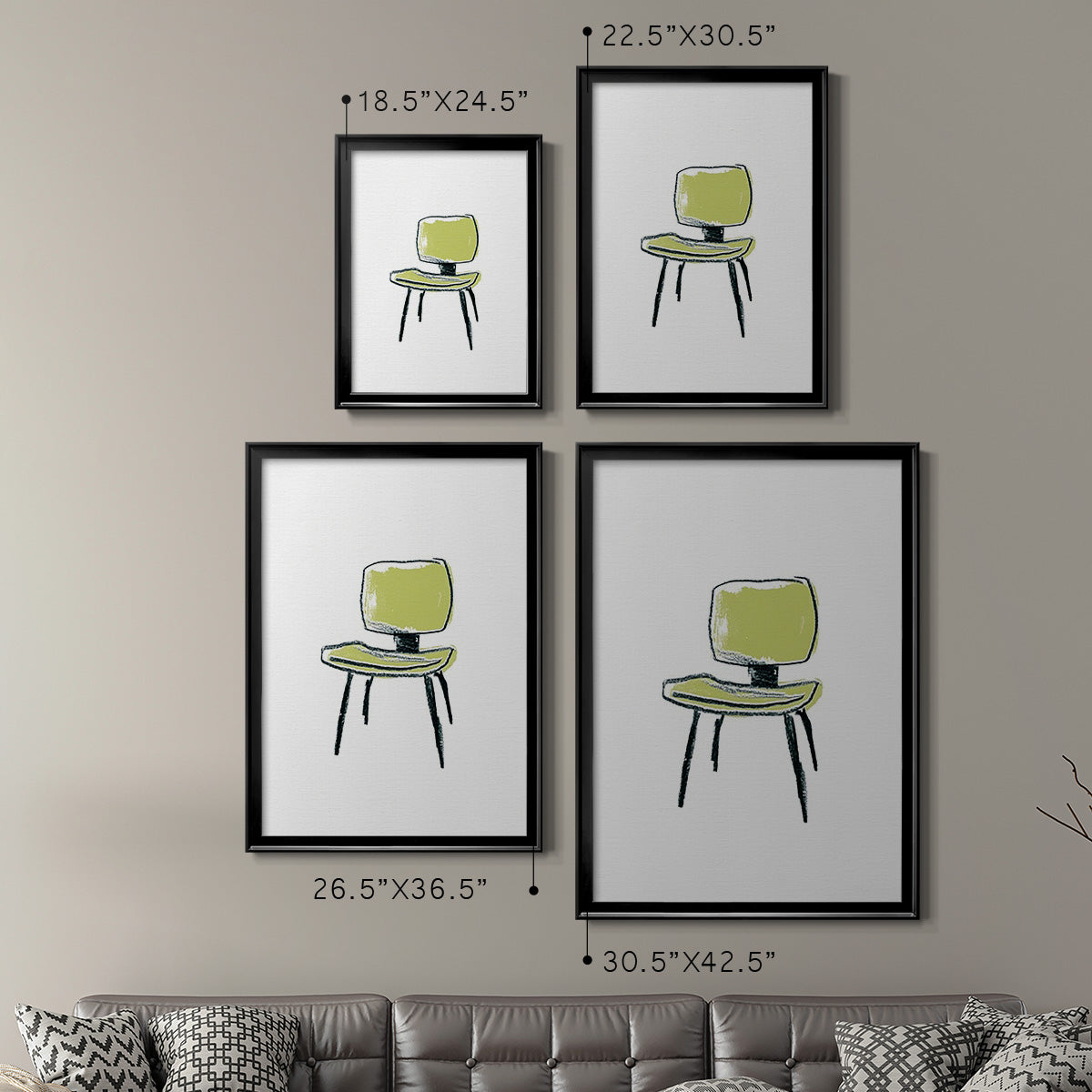 Take a Seat VI - Modern Framed Canvas Print