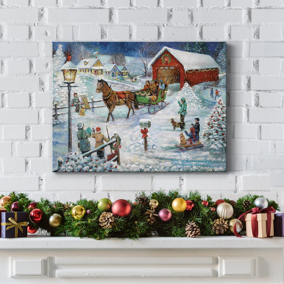 Sleigh Ride - Premium Gallery Wrapped Canvas  - Ready to Hang