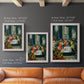 Classical historical painting of Alexander the Great by Donato Creti in an ornate weathered white frame shown in multiple vertical size options.