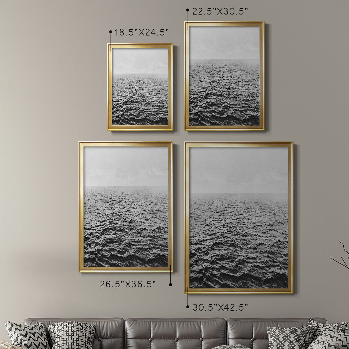Rolling In - Modern Framed Canvas Print