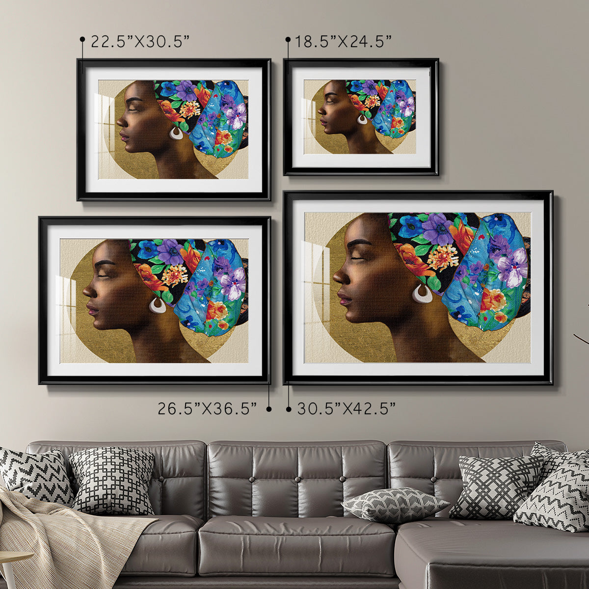 Golden Lady II Premium Framed Print - Ready to Hang