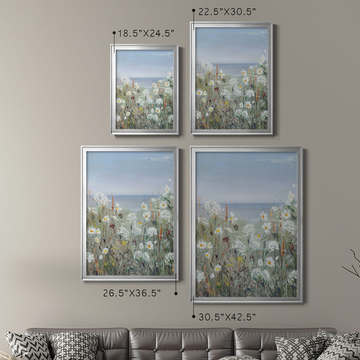 Wild Sea Breeze II - Modern Framed Canvas Print