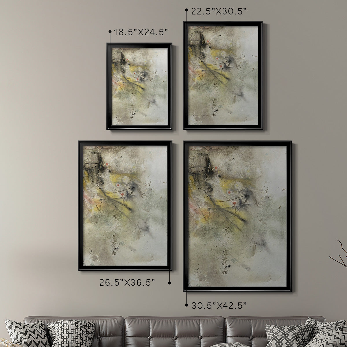 Soft Inspiration II - Modern Framed Canvas Print