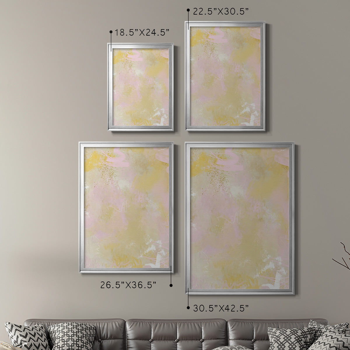 Lily's Laugh II - Modern Framed Canvas Print