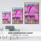 Magenta Stem - Framed Premium Gallery Wrapped Canvas L Frame - Ready to Hang