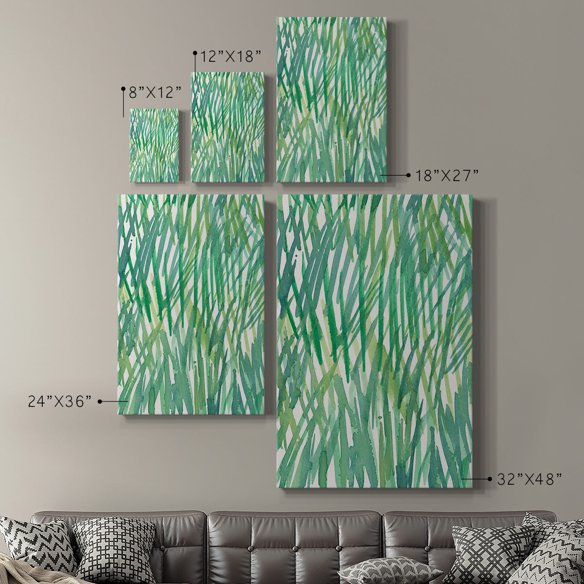 Just Grass I Premium Gallery Wrapped Canvas - Ready to Hang