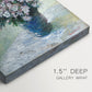Close-up of a gallery-wrapped canvas corner showing a classic still life with delicate color transitions, highlighting texture and print detail.