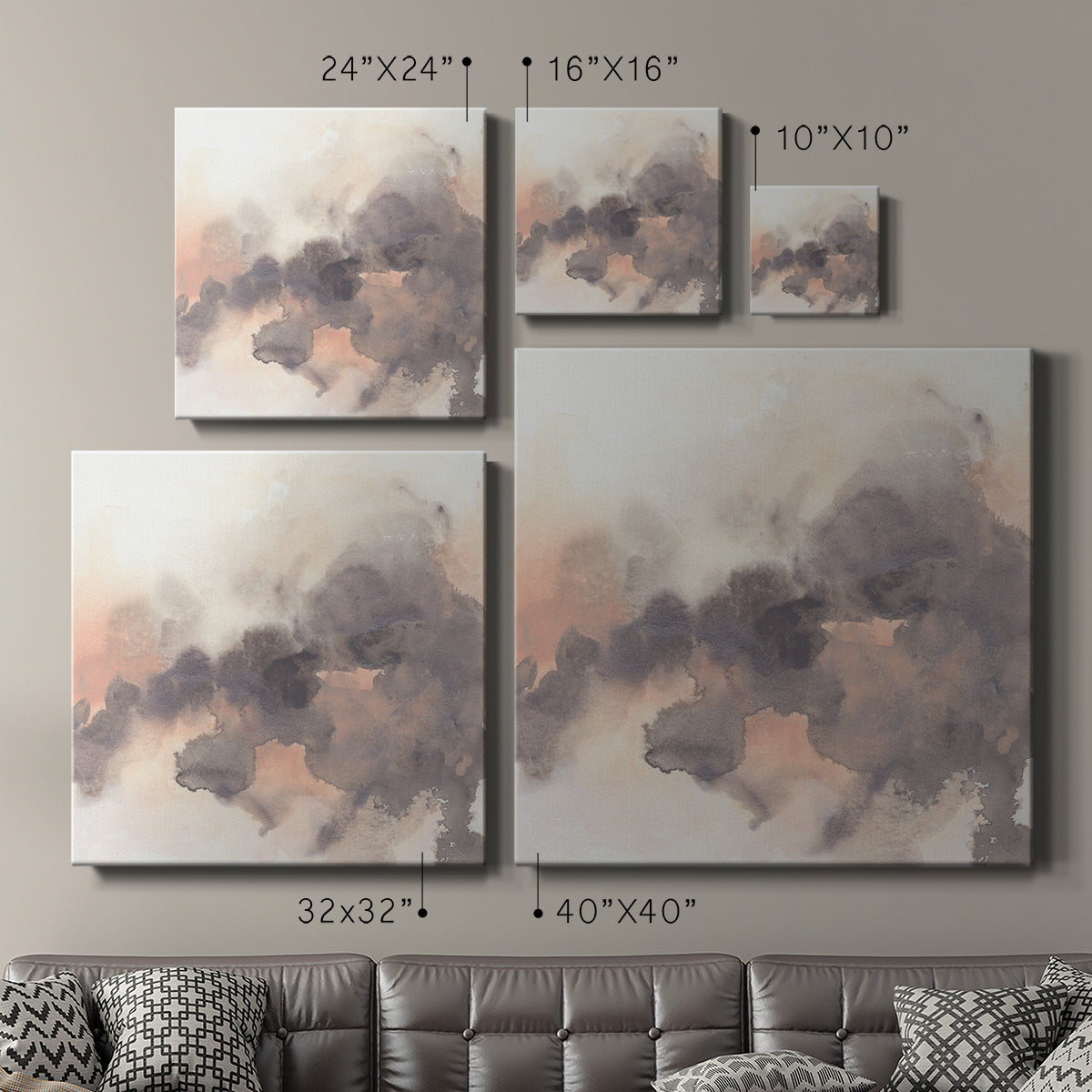 Smoke Surface II - Canvas Art Print