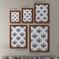 Indigo Bloom Pattern I - Premium Framed Canvas 2 Piece Set - Ready to Hang