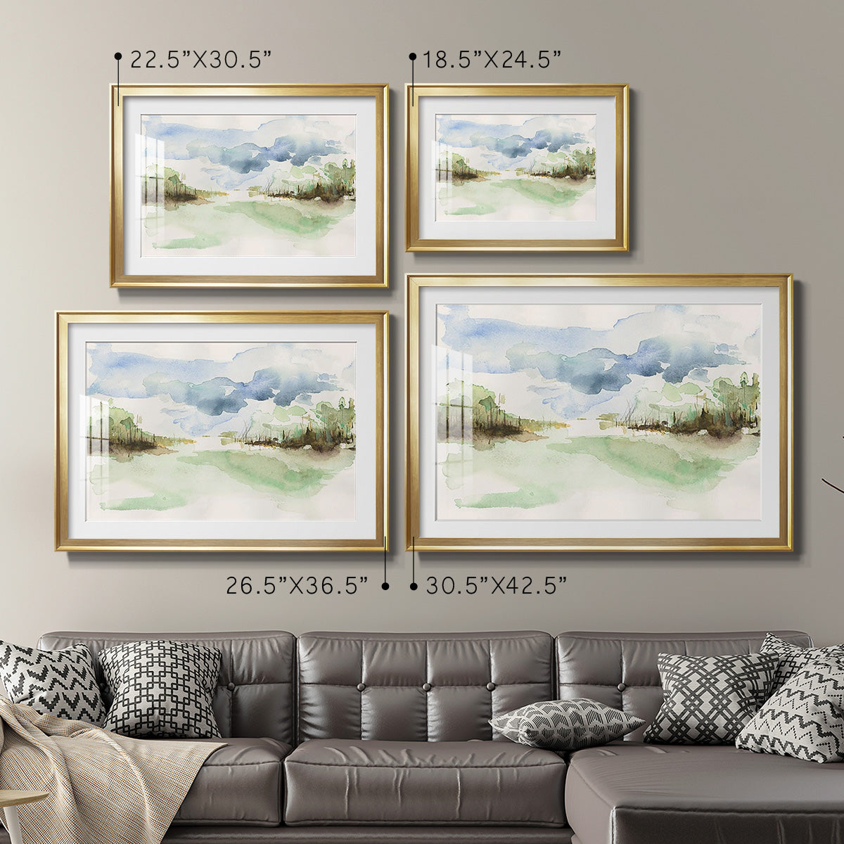 Brush Thickets II - Modern Framed Art Print