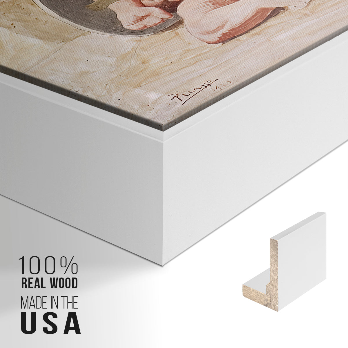The Abduction, 1920 - Floater Framed Canvas Print
