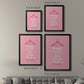 Beauty in Pink - Modern Framed Canvas Print