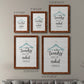 Size comparison chart for a set of two maple barnwood framed canvas prints.