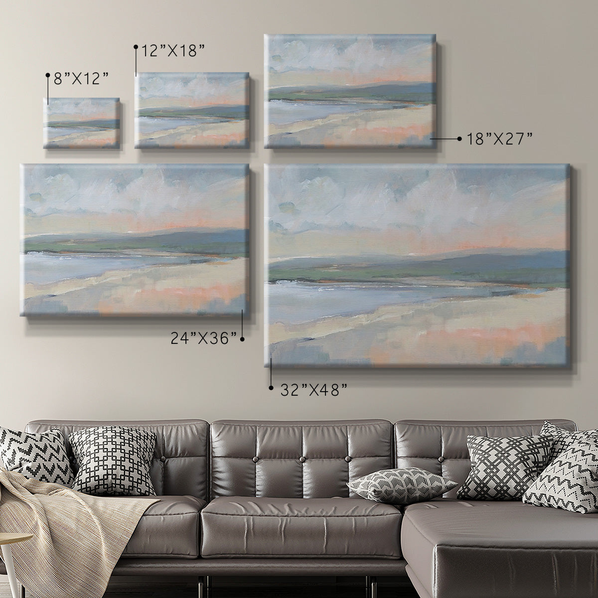 Coastal Study I Premium Gallery Wrapped Canvas - Ready to Hang