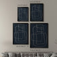 Shapes and Night Sky II - Modern Framed Canvas Print