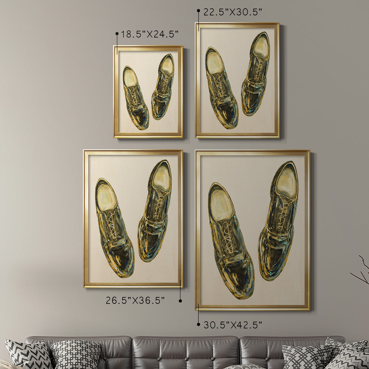 The Shoe Fits I V1 - Modern Framed Canvas Print