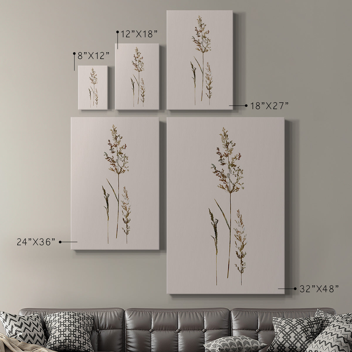 Delicate Stems II - Canvas Art Print