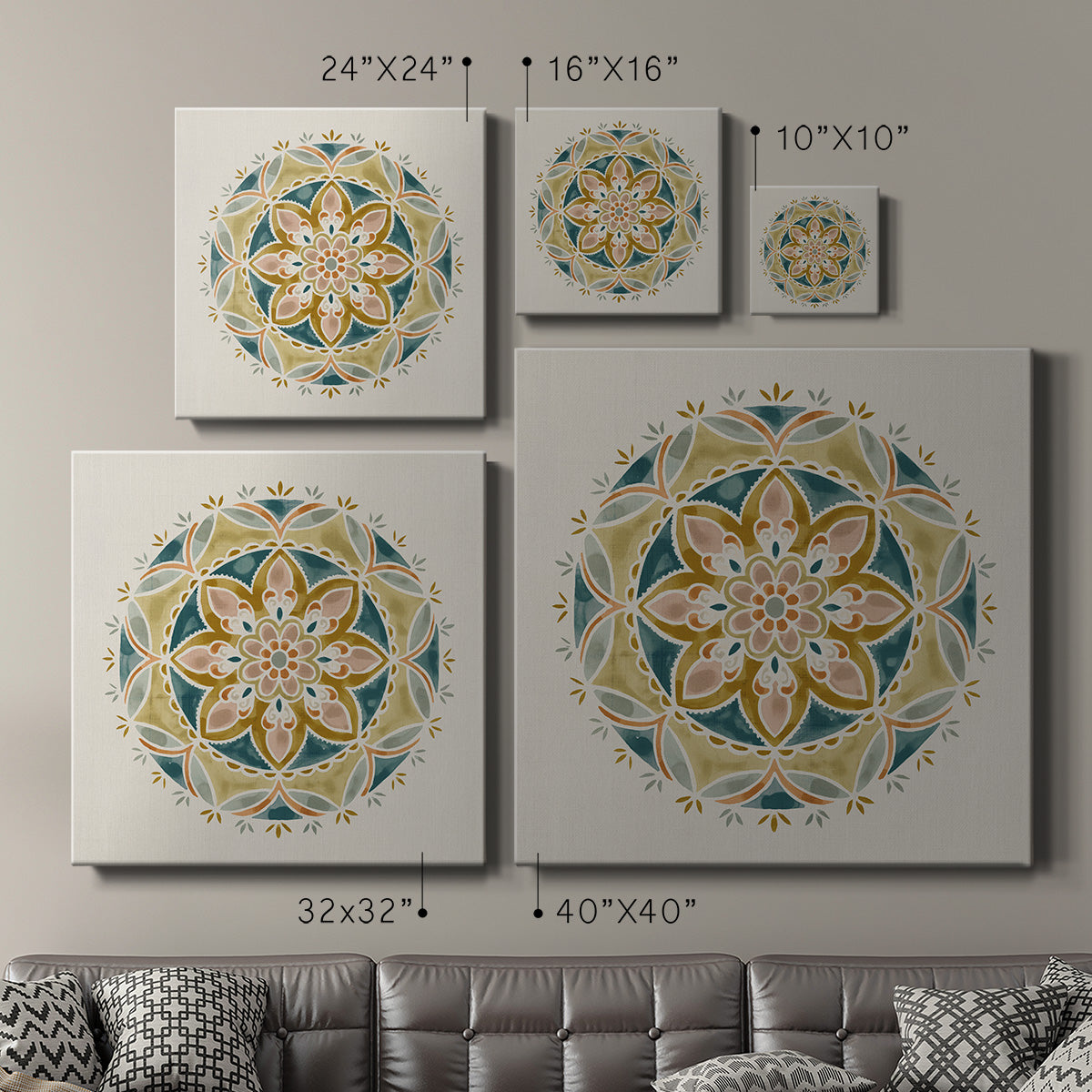 Summer Mandala III - Canvas Art Print