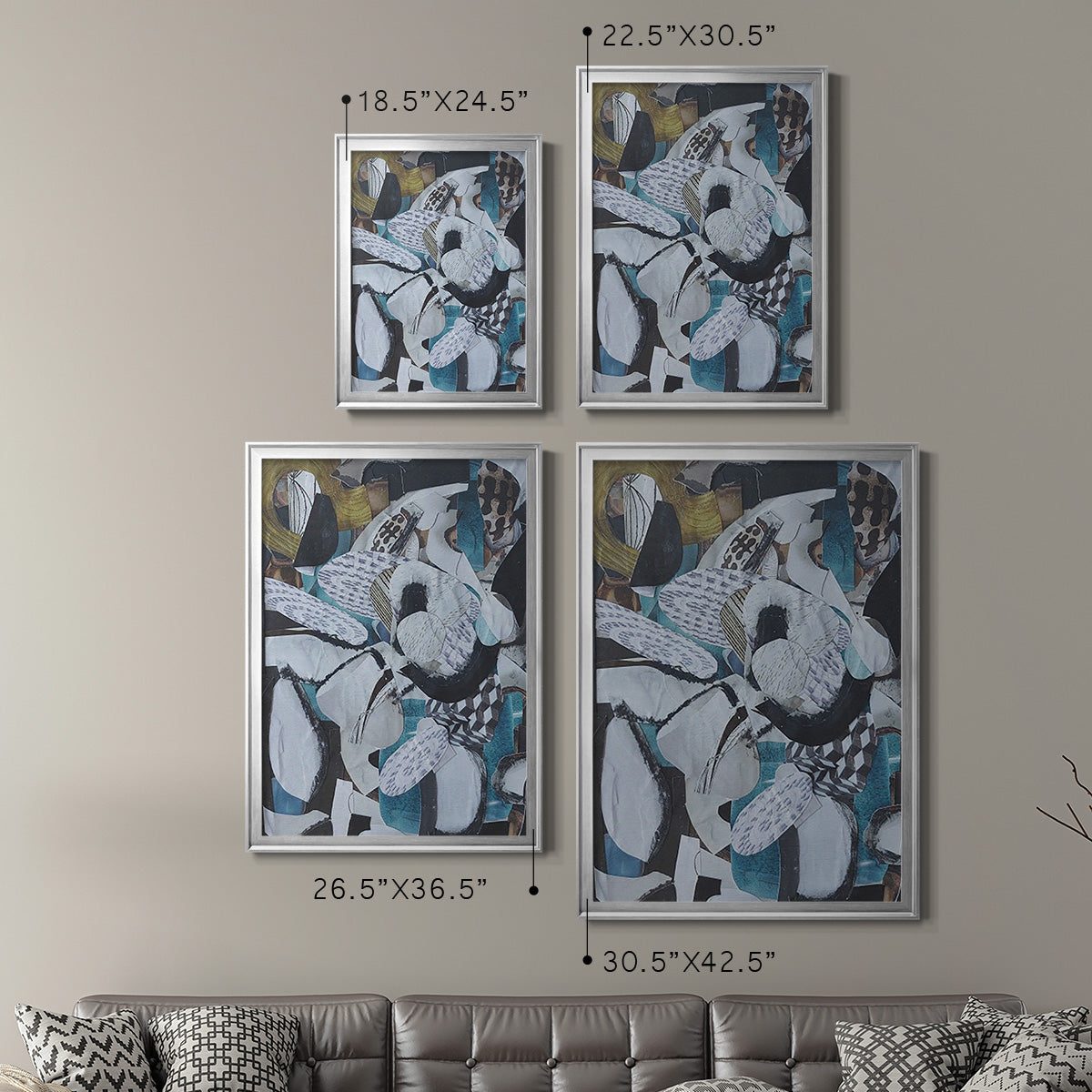 Hawaiian Beach Glass - Modern Framed Canvas Print