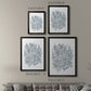 Summer Herb Garden Sketches I - Modern Framed Canvas Print