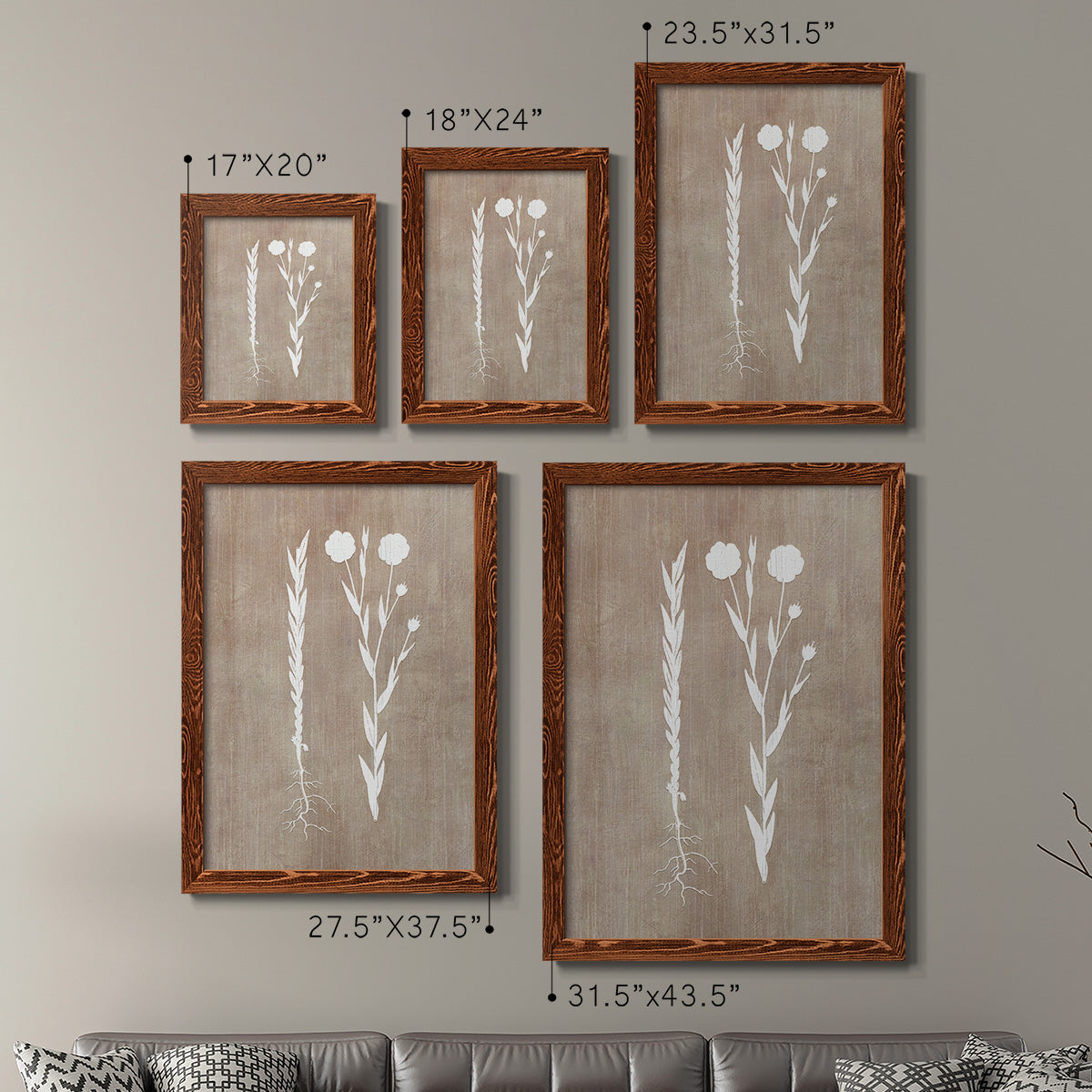 Botany Beauty III - Premium Framed Canvas 2 Piece Set - Ready to Hang