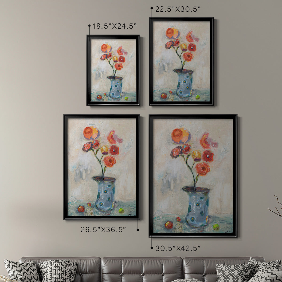 Fruit of Life - Modern Framed Canvas Print