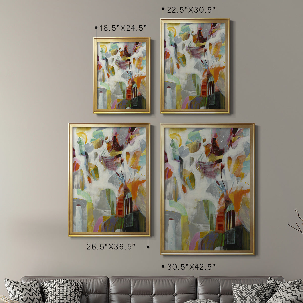 Renewal - Modern Framed Canvas Print